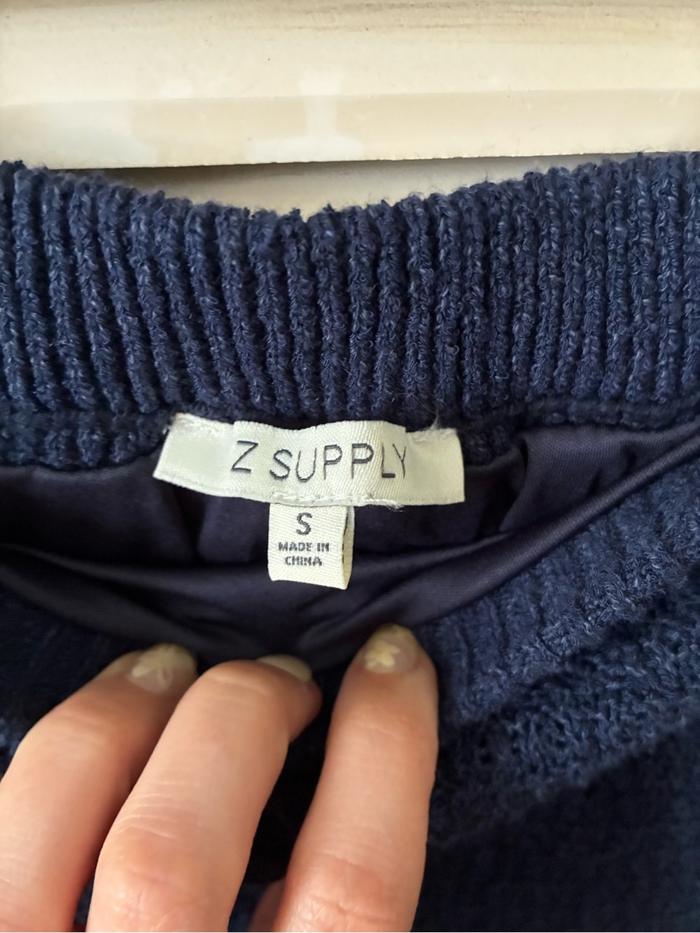 Z Supply Yessenia Whipstitch Maxi Skirt in Navy - Picture 4 of 4